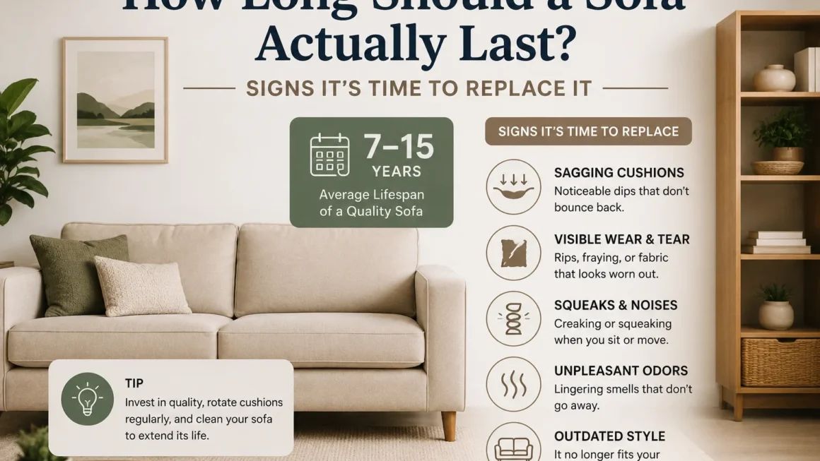 How Long Should a Sofa Actually Last? Signs It's Time to Replace It